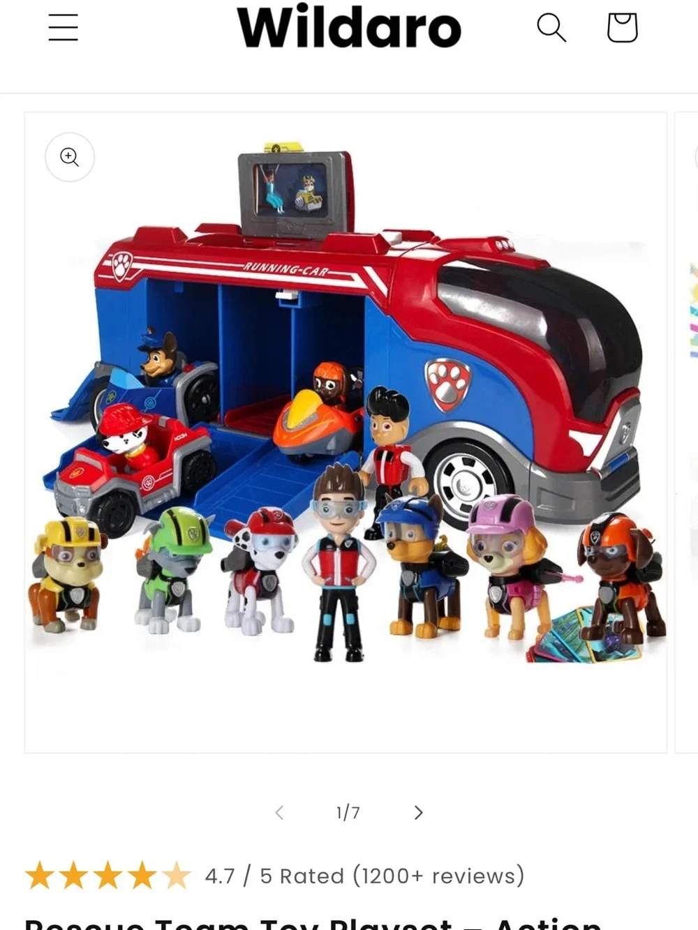 Paw Patrol Red and Blue Team Rescue Van
